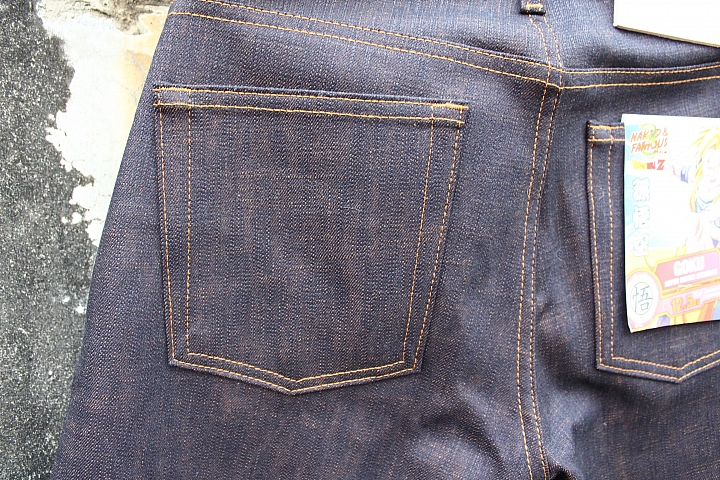 點我看大圖 【開箱實穿分享】N&F 裸女 七龍珠 悟空 Goku Super Saiyan Selvedge.Naked & Famous x Dragon ball