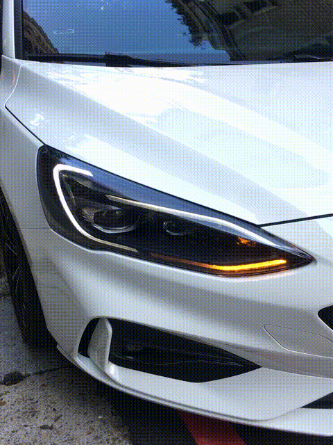 Focus MK4 改上歐洲原廠件LED轉向魚眼頭燈 Adaptive LED