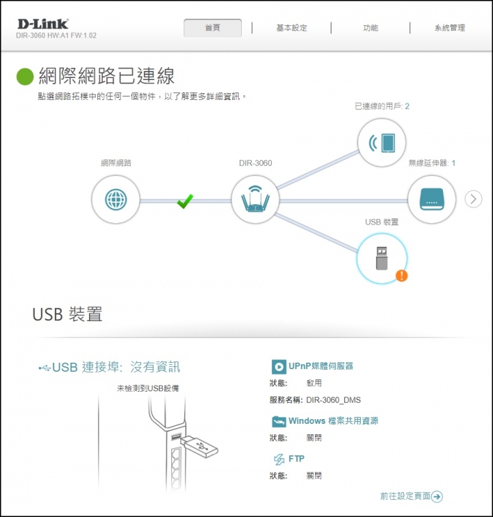 D-Link DIR-3060 三頻 Wi-Fi Mesh AC3000 無線路由器，打造安全又高速的無縫漫遊