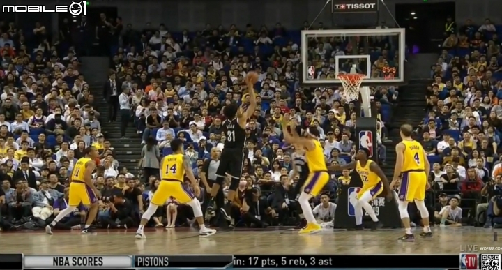 LIVE│ NBA 籃網VS湖人 上海表演賽 現場觀眾爆滿!!
