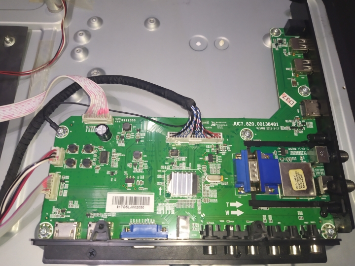 維修問題 105.02年 BENQ50 IH6500無影像 有聲音 無背光 電源燈正常.