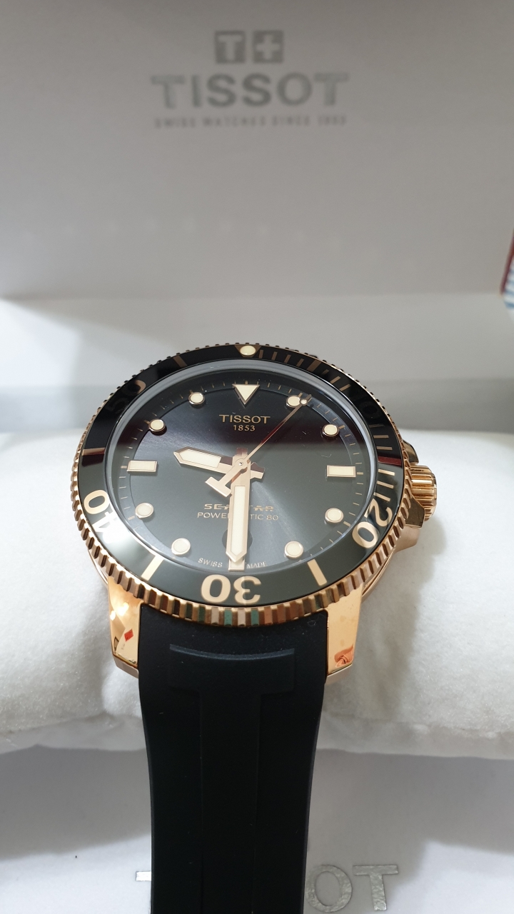 TISSOT Seastar 1000 World Premiem 黑金版