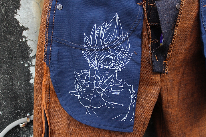 點我看大圖 【開箱實穿分享】N&F 裸女 七龍珠 悟空 Goku Super Saiyan Selvedge.Naked & Famous x Dragon ball