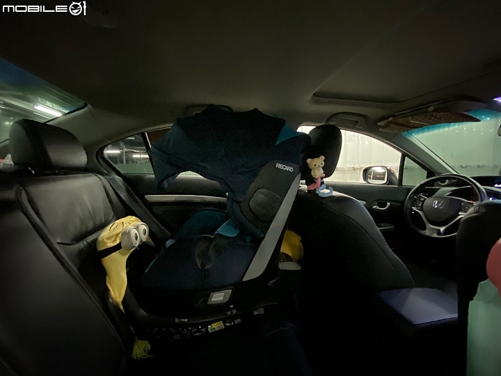 [3款360度安全座椅] VS Honda Civic  isoFix 安裝 新生兒 0-4歲  旋轉汽座 試坐記錄