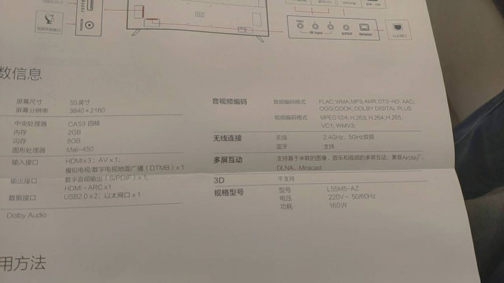 小米電視全面屏 E55A 開箱