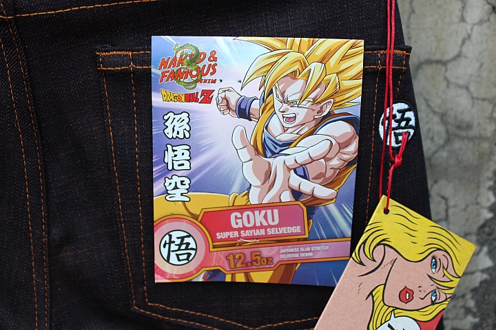 點我看大圖 【開箱實穿分享】N&F 裸女 七龍珠 悟空 Goku Super Saiyan Selvedge.Naked & Famous x Dragon ball