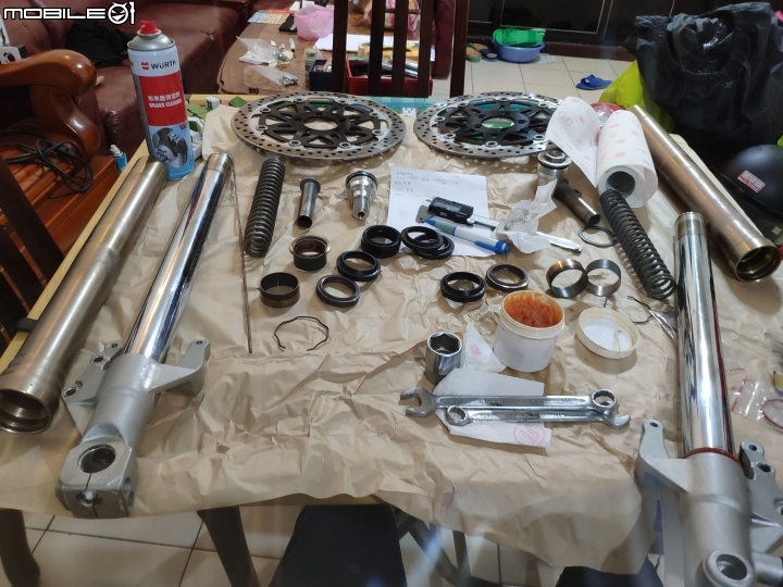 [DIY] ZXR250 前倒叉漏油! 簡易分解保養圖文