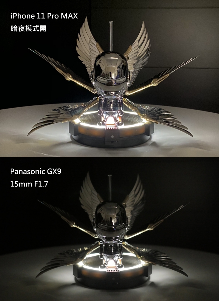 光速黃鋼鐵人 iPhone 11 Pro MAX vs Panasonic GX9 人像/夜拍比拚