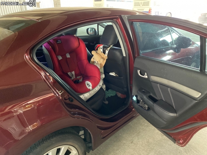 [3款360度安全座椅] VS Honda Civic  isoFix 安裝 新生兒 0-4歲  旋轉汽座 試坐記錄