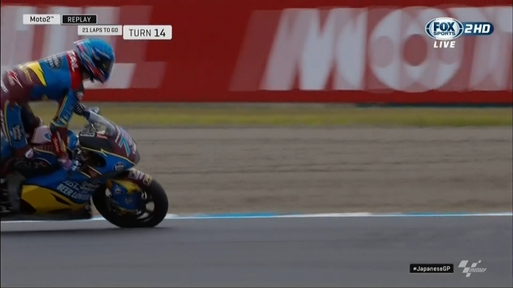 MOTO2 Alex Marquez的神救援