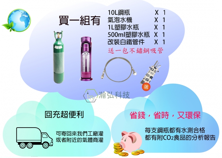 【瀚弘鋼瓶小棧】改裝氣泡水機 好處＆比較
