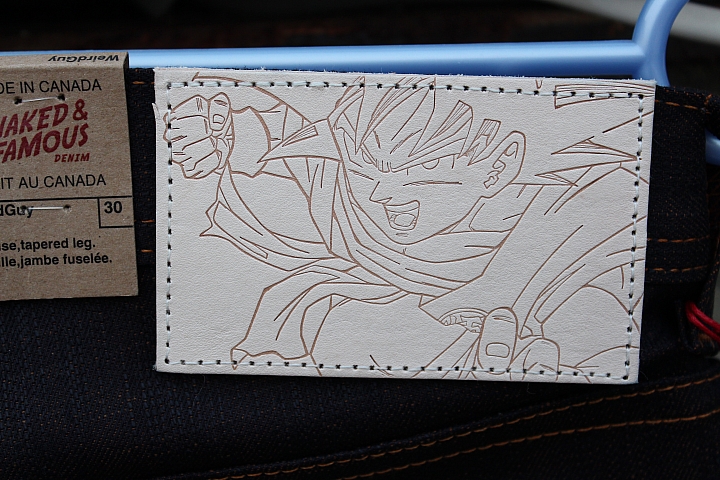 點我看大圖 【開箱實穿分享】N&F 裸女 七龍珠 悟空 Goku Super Saiyan Selvedge.Naked & Famous x Dragon ball
