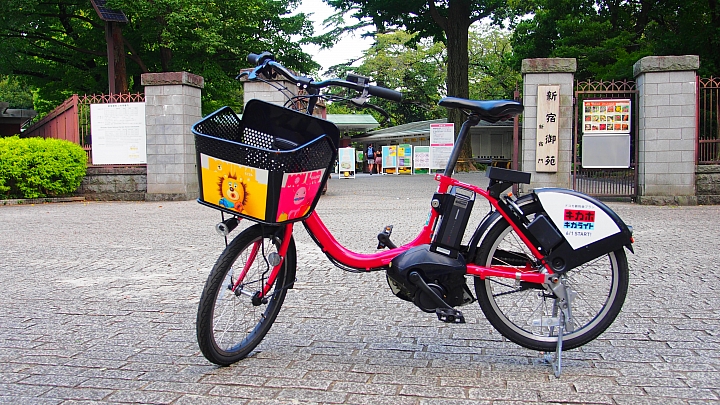 騎乘電動單車在日本城市暢遊～DOCOMO SHARE BIKE