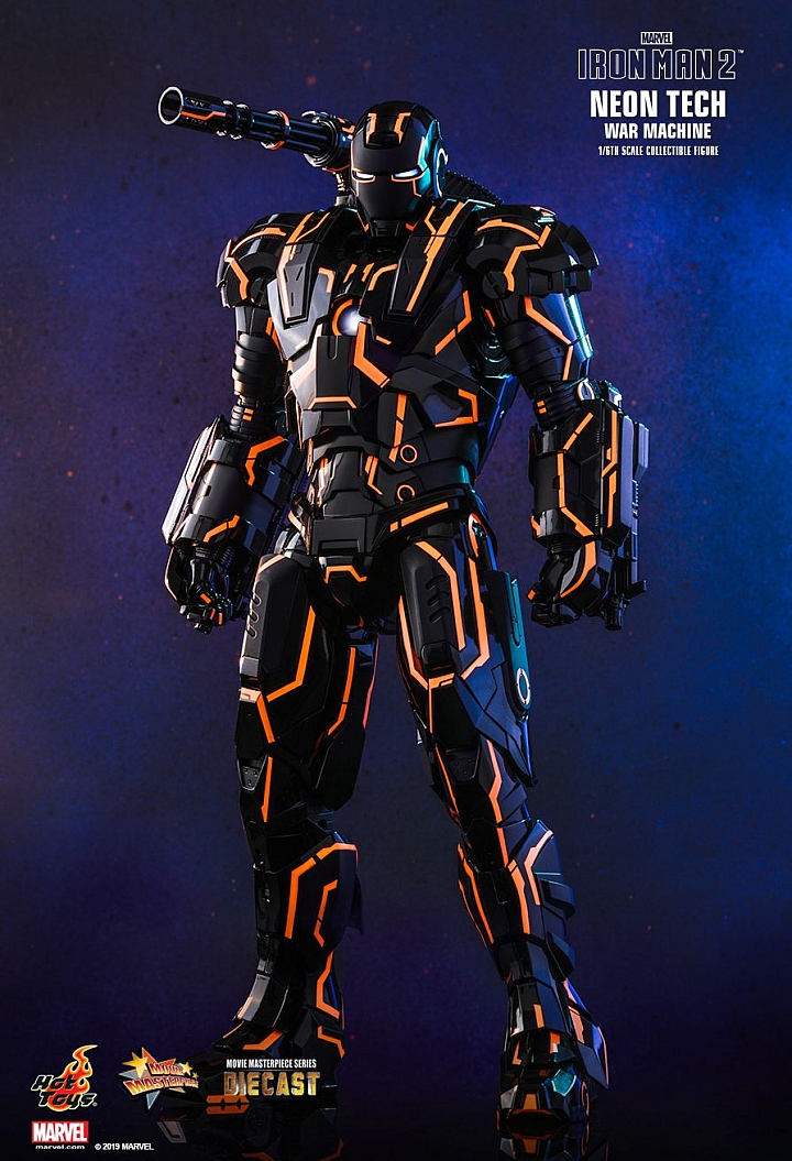 「霓」開三度！Hot Toys《鋼鐵人2》1/6霓虹科技戰爭機器正式公開
