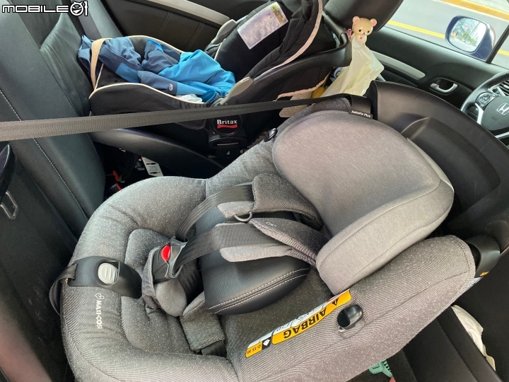 [3款360度安全座椅] VS Honda Civic  isoFix 安裝 新生兒 0-4歲  旋轉汽座 試坐記錄