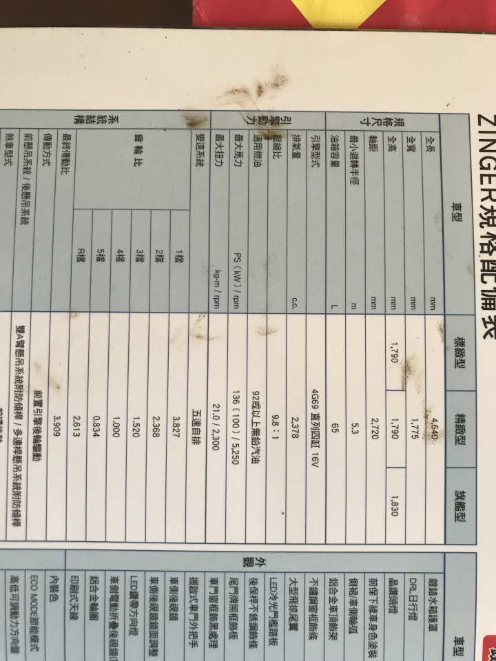 新zinger改款後差異