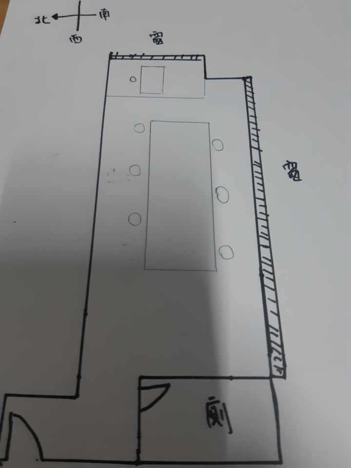 辦公室的桌椅擺放建議(圖醜)