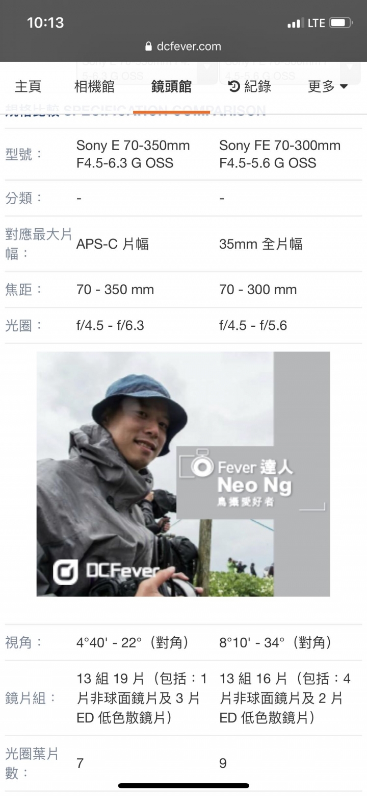 Sony APSC用家該等E 70350 g 還是直接買EF 70300 G?