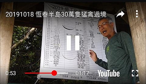 為拍灰面鷲與月亮同框，沒想到竟拍到有「夢幻鷹種」稱號的黑冠鵑隼。