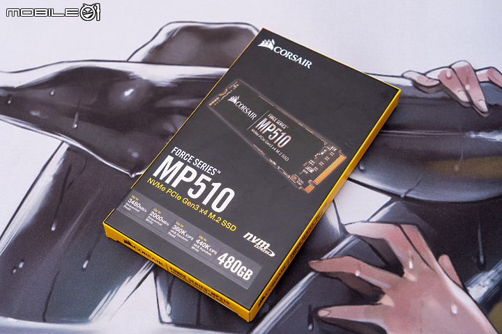 點我看大圖 信仰不滅 Corsair Force MP510 480G NVMe SSD 簡測
