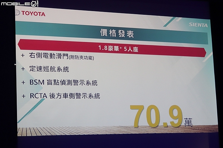 【採訪】Toyota小改款Sienta 64.9萬元～89.9萬元正式上市，頂規車型新增環景及PKSB防碰撞輔助系統！