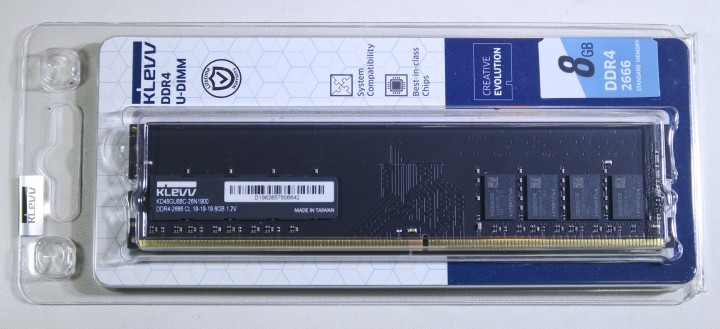 平價DRAM KLEVV(科賦) 8GB DDR4-2666 CL19 測試與分析了解