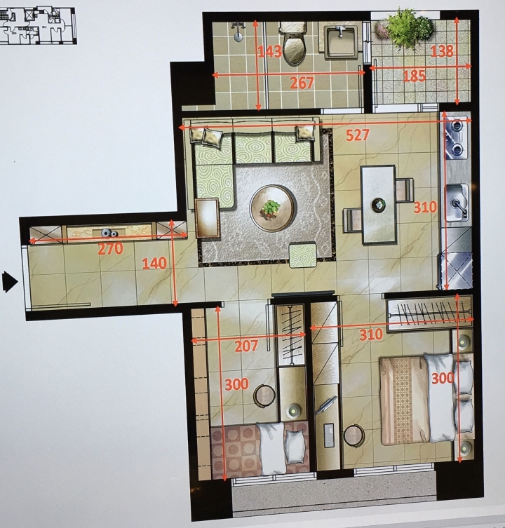 兩房(1+1)格局客變請益
