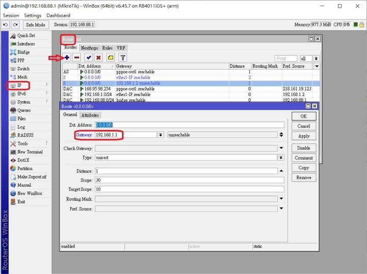 點我看大圖 RouterOS 基本設定+雙WAN(1固定+1浮動)-MikroTik RB4011iGS+RM為例