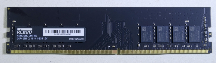 平價DRAM KLEVV(科賦) 8GB DDR4-2666 CL19 測試與分析了解