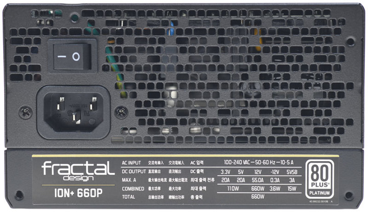 Fractal Design ION+ 660P全模組化白金電源開箱