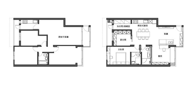 點我看大圖 【開箱】台北40年小公寓現代美式風開箱文
