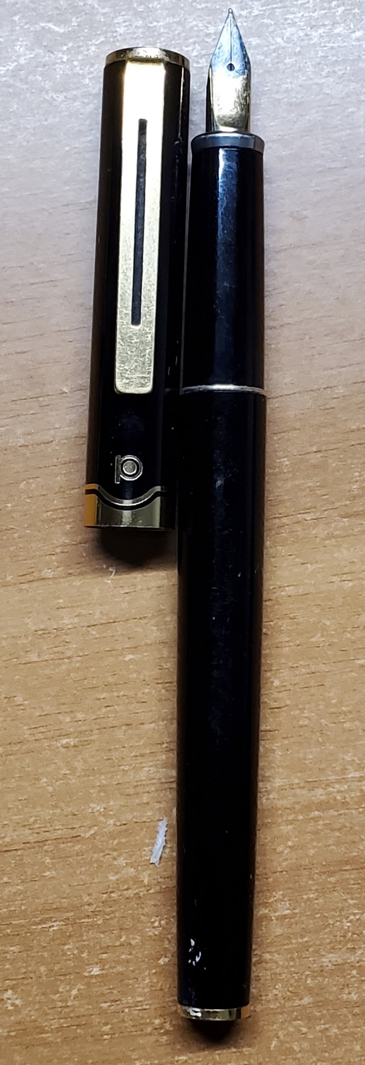 請問這是哪一個牌子的鋼筆？筆套上有一個 "P" 字