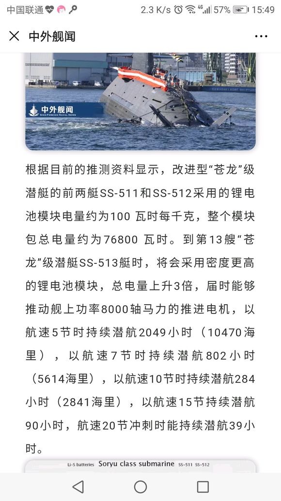 日本第二艘全鋰電潛艇蒼龍級12號艇“鬥龍”號 下水