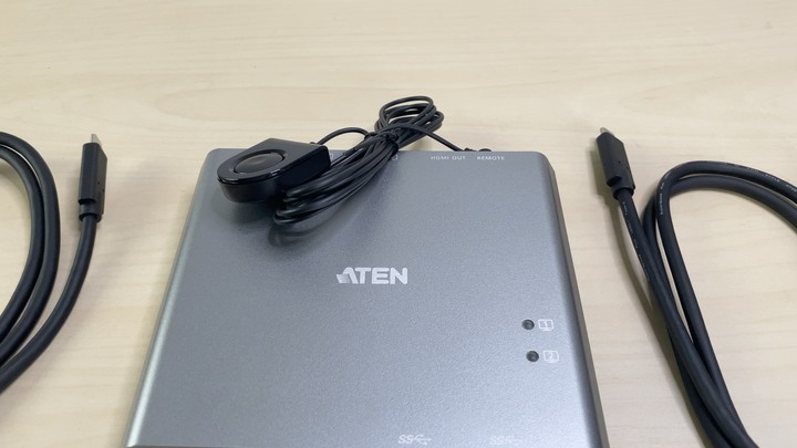 ATEN US3310 進階 USB-C hub,讓兩台電腦共享 HDMI 螢幕輸出、USB 傳輸