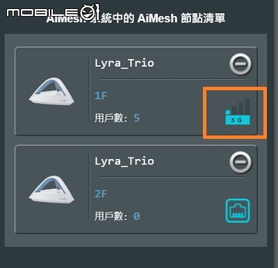 ASUS RT-AC66u+ 搭配 Lyra Trio 跑 AiMesh 的連線問題