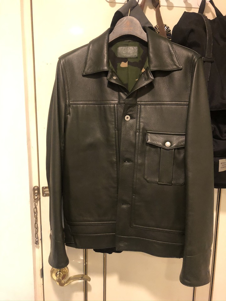 [鹿頂記]Jeansda M1944 Elk Leather Utility Jacket
