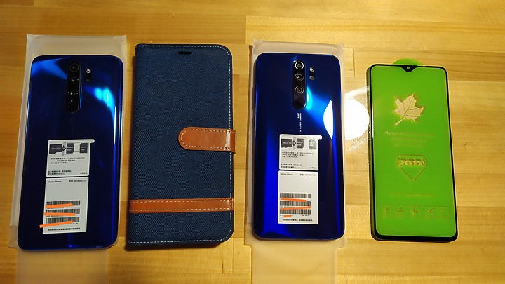 紅米 note8 pro 深海藍 皮套 玻璃貼分享