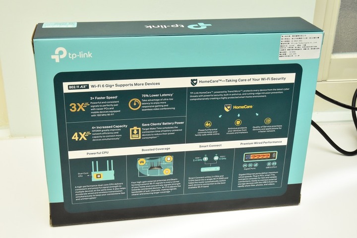 家裡佈建TP-Link Archer AX50 Wi-Fi 6無線路由器分享