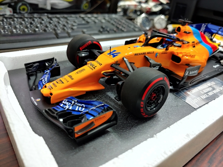 [開箱]MINICHAMPS 1/18 McLaren MCL33 F.ALONSO L.E. 518 pcs.