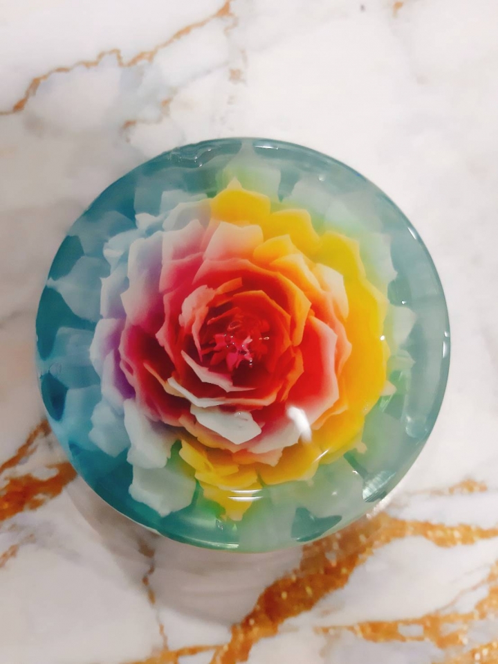 3D立體水晶果凍花