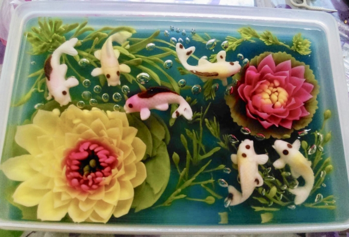 3D立體水晶果凍花