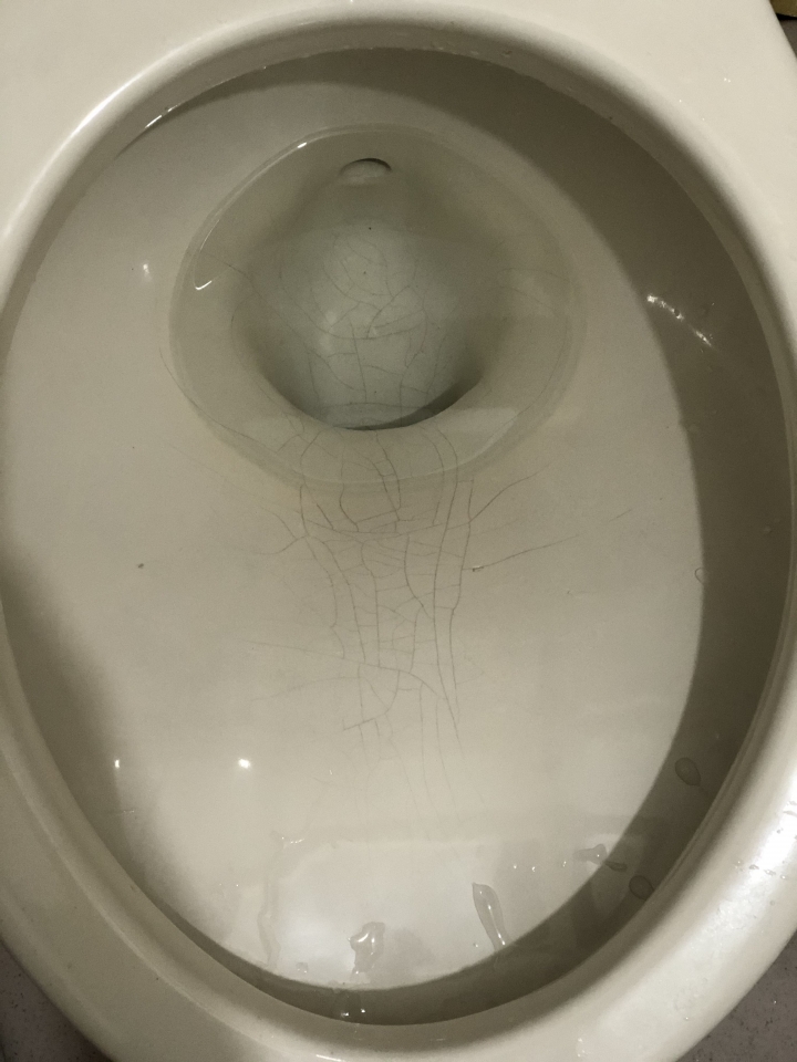 請問馬桶內部有裂痕該怎麼處理