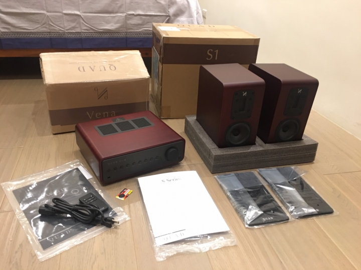 ［開箱］英國 QUAD Vena II 綜合擴大機& QUAD S1 書架喇叭－典雅英倫美聲