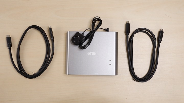 ATEN US3310 進階 USB-C hub,讓兩台電腦共享 HDMI 螢幕輸出、USB 傳輸