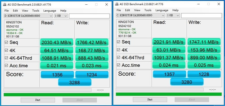 金士頓 A2000 1TB M2 SSD 開箱