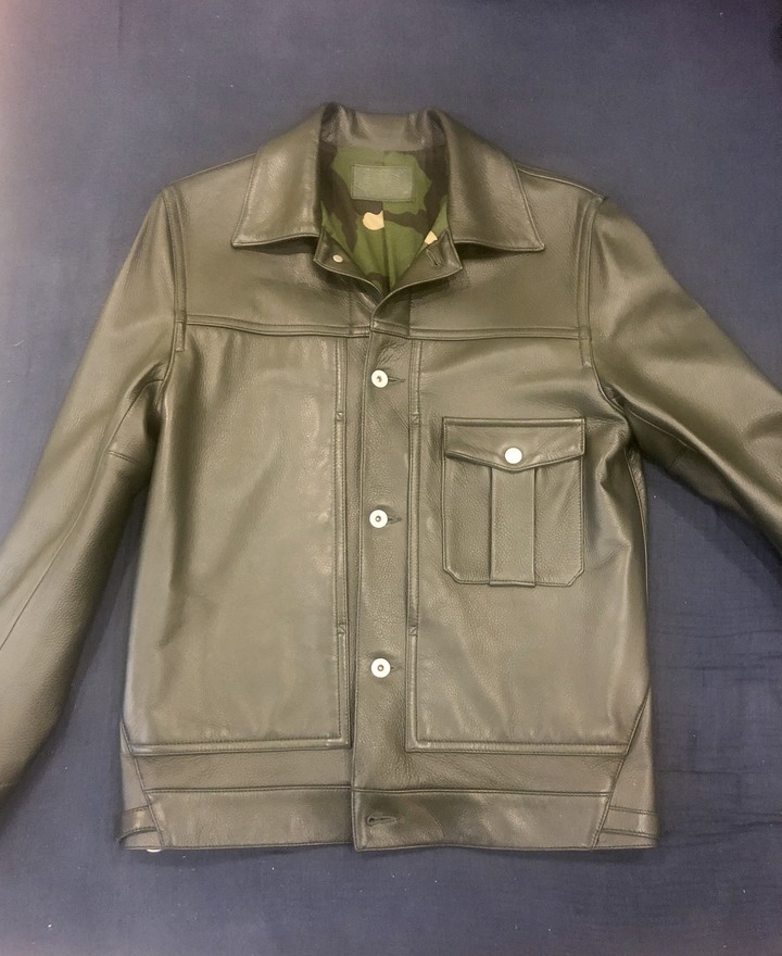 [鹿頂記]Jeansda M1944 Elk Leather Utility Jacket