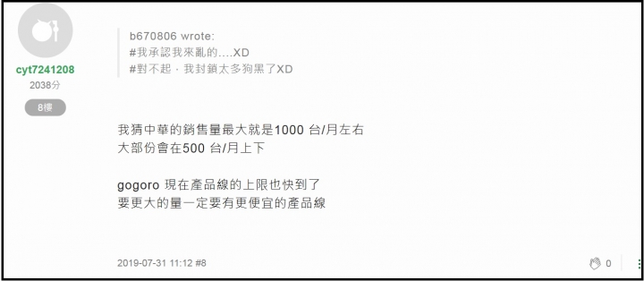 10月銷售出爐了