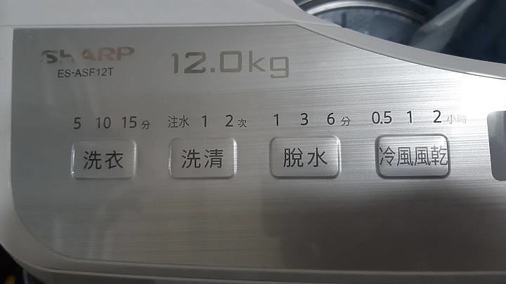 [開箱] 夏普 SHARP 12公斤洗衣機 ES-ASF12T/無孔槽/抗菌/省水/變頻
