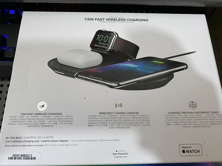 mophie 三合一無線充電板簡單開箱