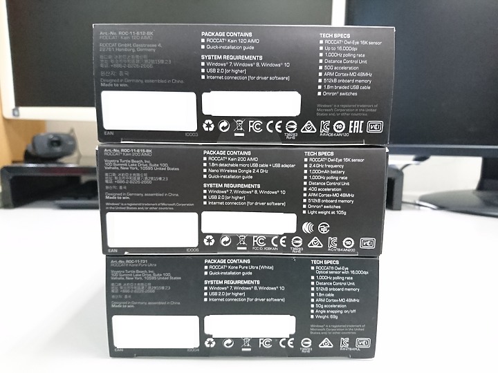 【小宅開箱】Roccat 滑鼠大車拼 － 淺聊KAIN 120/ 200 AIMO & KONE PURE ULTRA 【Edit. Alex】